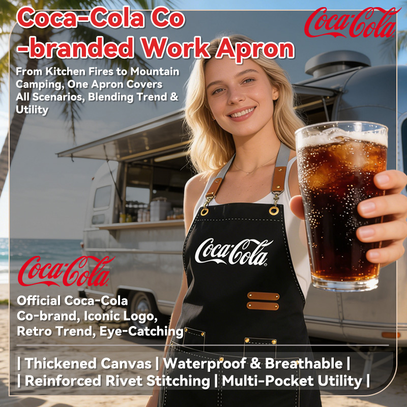 Camping Cooking Apron - COKE Kitchen Apron for Women Men