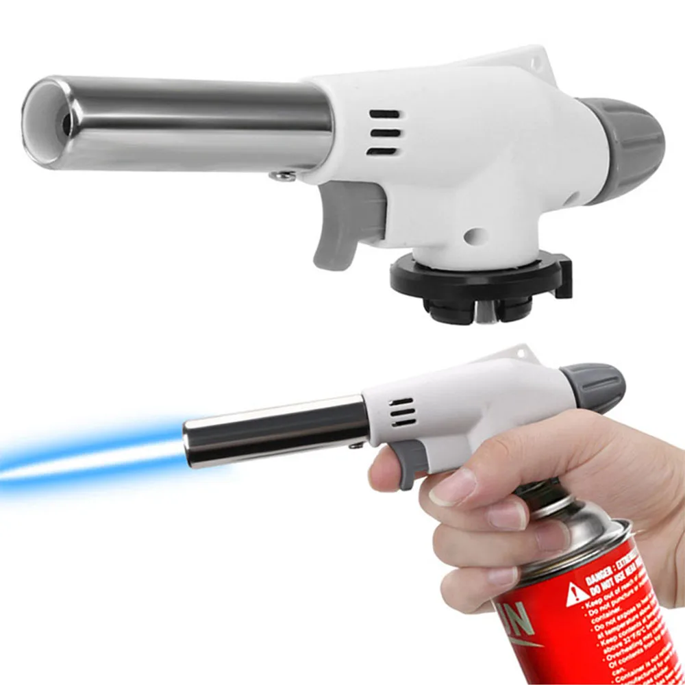 Camping Cooking Burner - Portable Metal Flame Gun Butane Gas