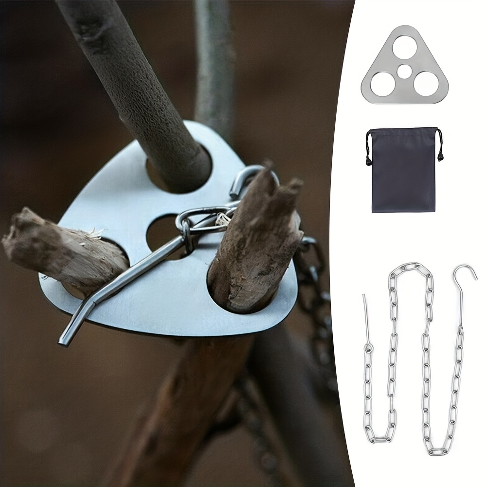 Camping Cooking Hanger - Portable Detachable Outdoor Barbecue Tripod Hanging