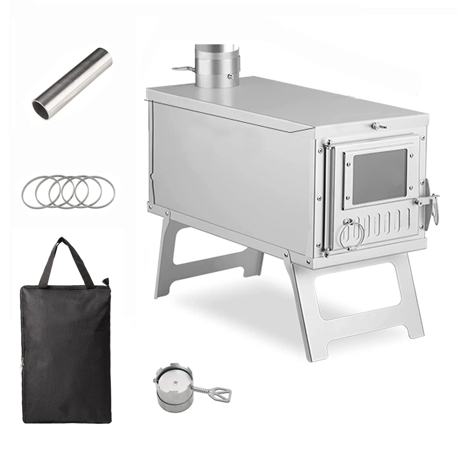 Camping Cooking Heater - Wood Heater Stove Portable Tent Stove