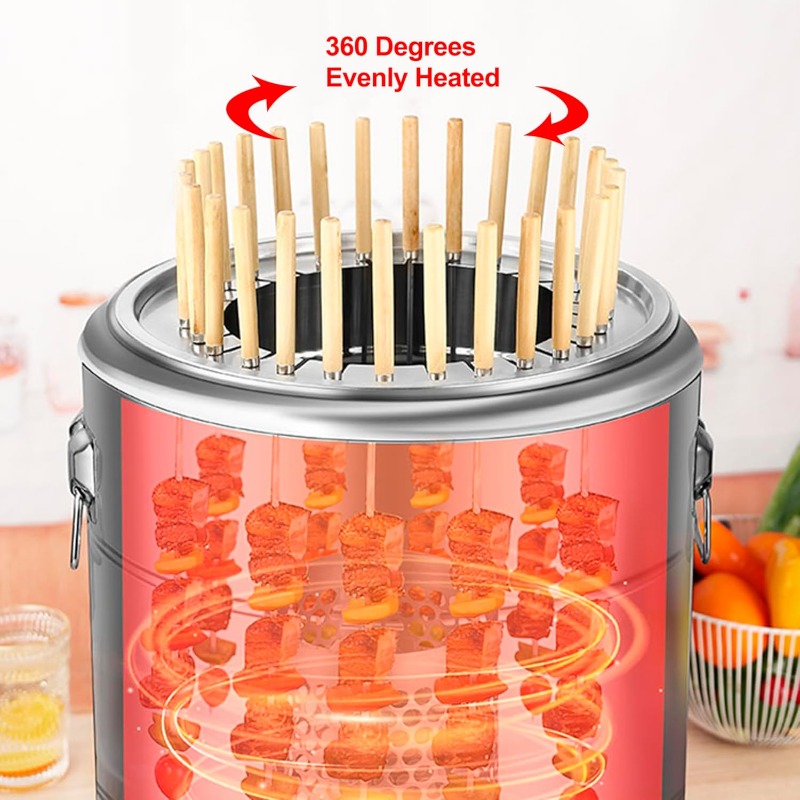 Camping Cooking Grate - Stainless Steel Wrap-around Grill Charcoal Grill