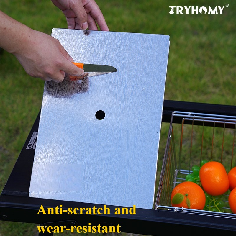 Camp Cutting Board - One Unit Drain Basket Cover 3