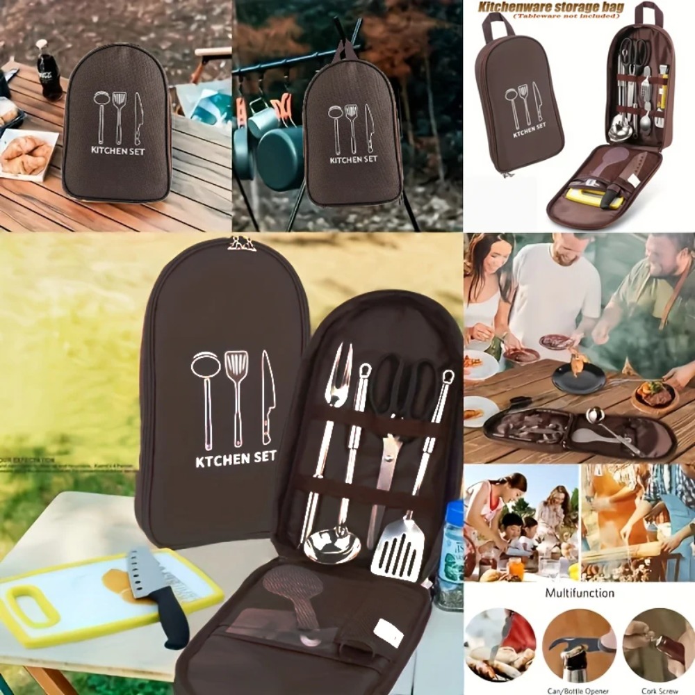 Portable Outdoor Cook Bag Camp - Camping Cooking Utensil Bag 评论和价格
