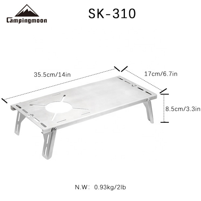 CAMPINGMOON SK-310 Multifuncti - Camping Cooking Table With Windshield 评论和价格