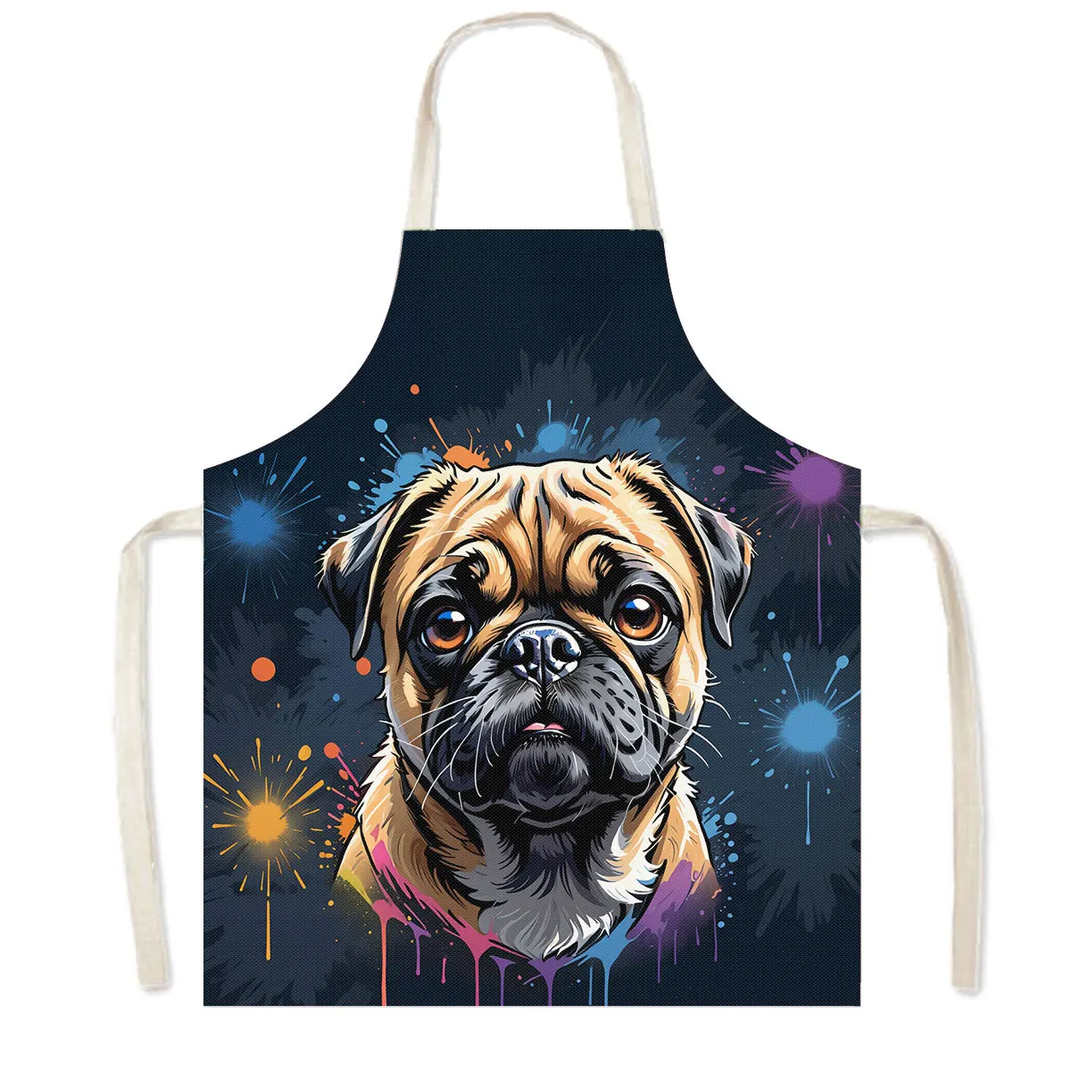 Colorful Dog Portrait Kitchen  - Camping Cooking Apron 评论和价格