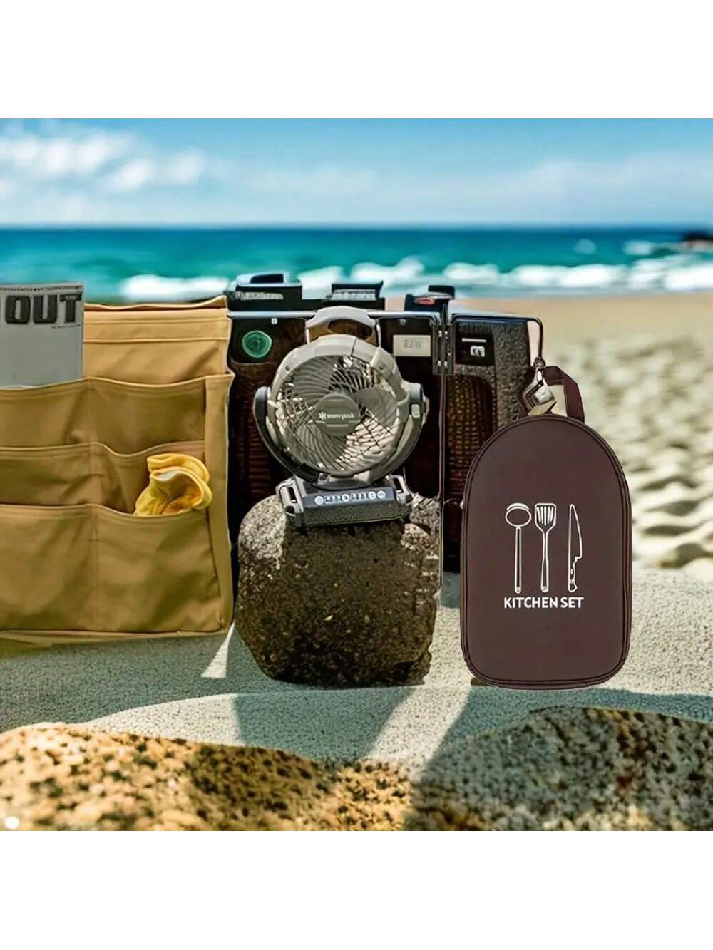Outdoor Camping Cookware Stora - Camping Cooking Utensil Bag 评论和价格