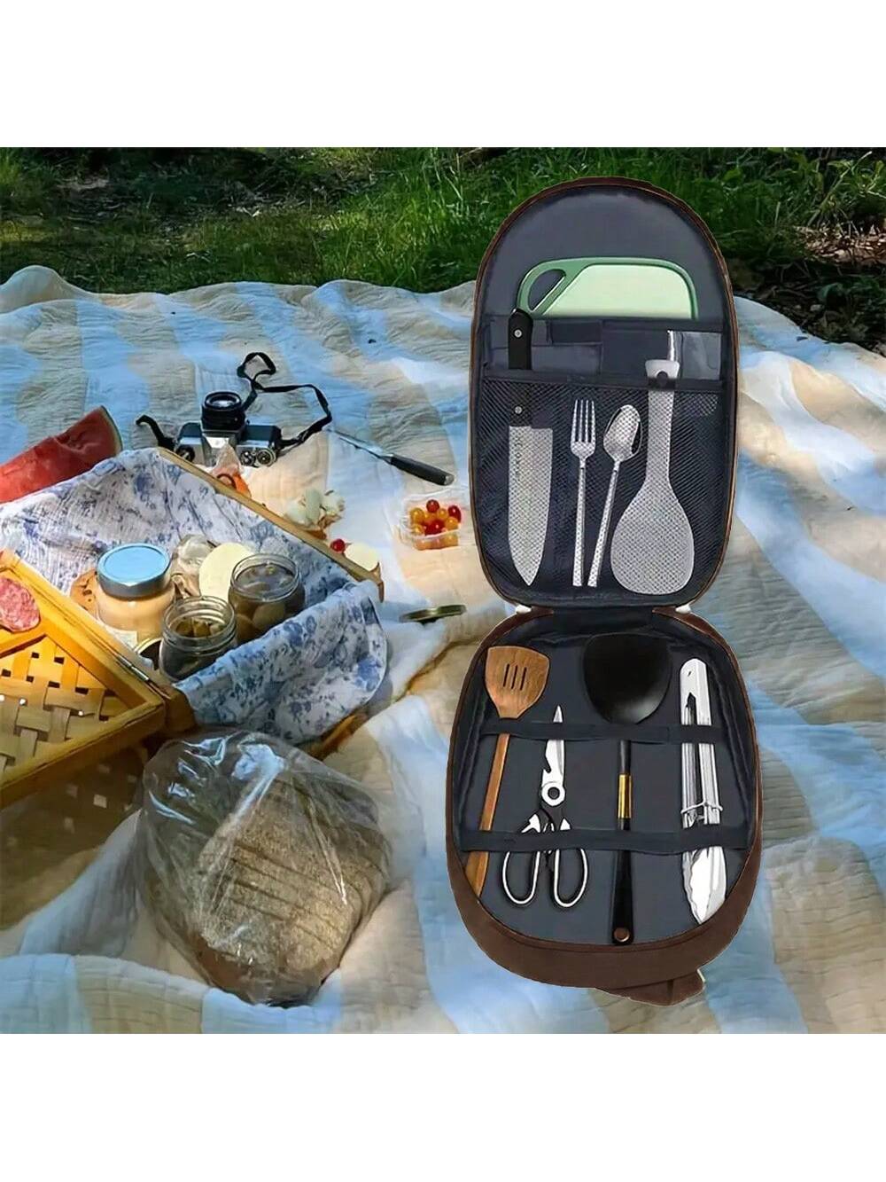 Outdoor Camping Cookware Stora - Camping Cooking Utensil Bag 评论和价格