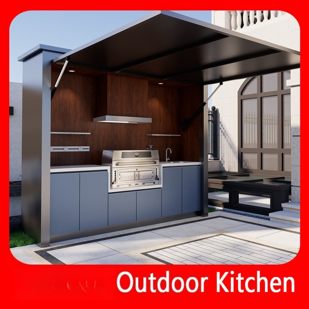 Mobile Outdoor Kitchen Island  - Camping Cooking And Dining Set 评论和价格