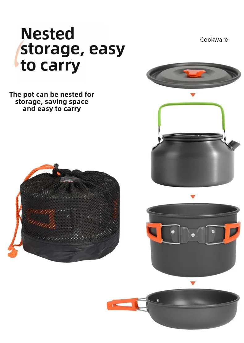 DS-308 Outdoor large capacity  - Camping Cooking Set Ds 308 评论和价格