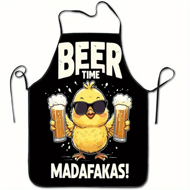 Funny Beer Chicken Apron - Coo - Camping Cooking Apron 评论和价格