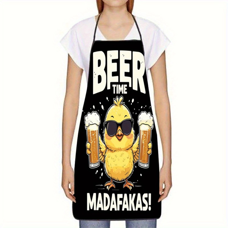 Funny Beer Chicken Apron - Coo - Camping Cooking Apron 评论和价格
