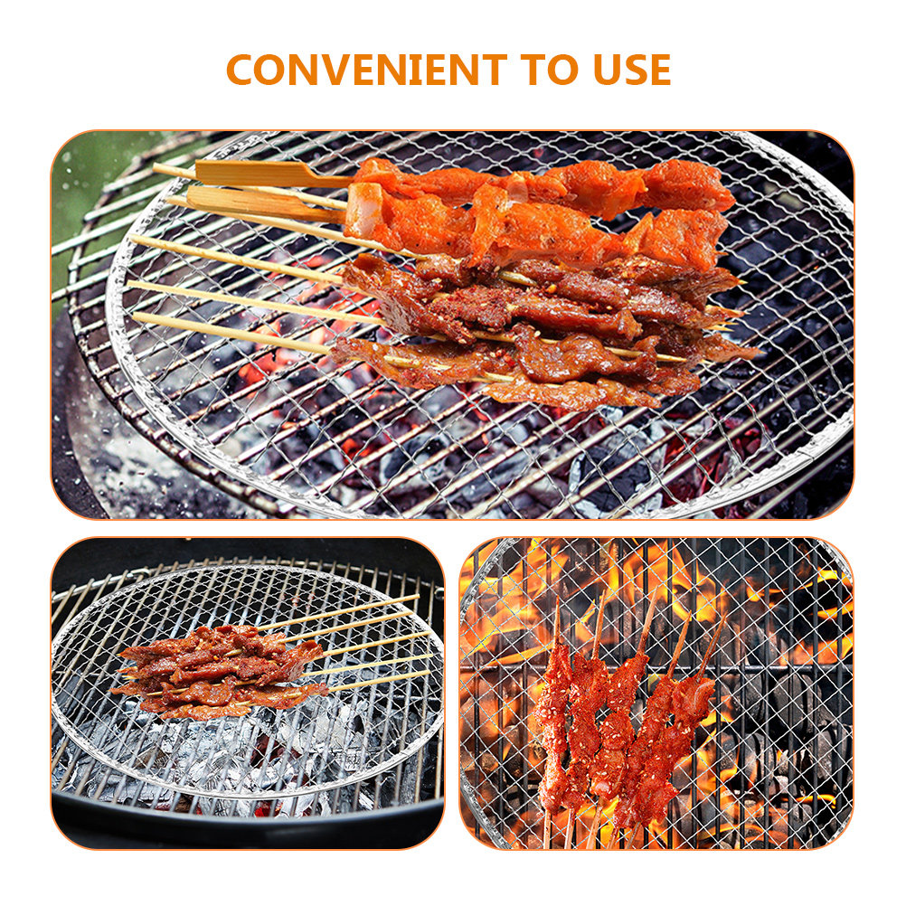 10Pcs Bbq Grill Mesh Fire Pit  - Camping Cooking Grate 评论和价格
