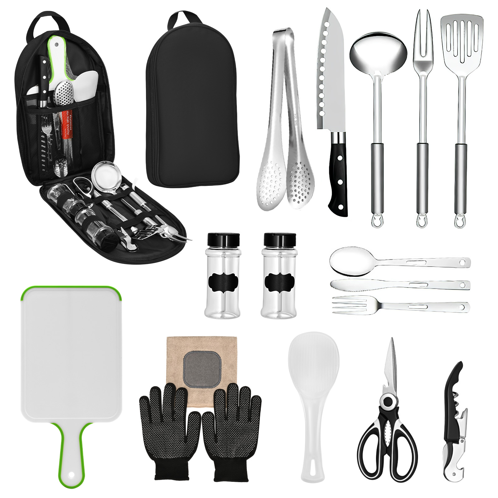 16 Piece Camping Cooking Utens - Camping Cooking Must Haves 评论和价格
