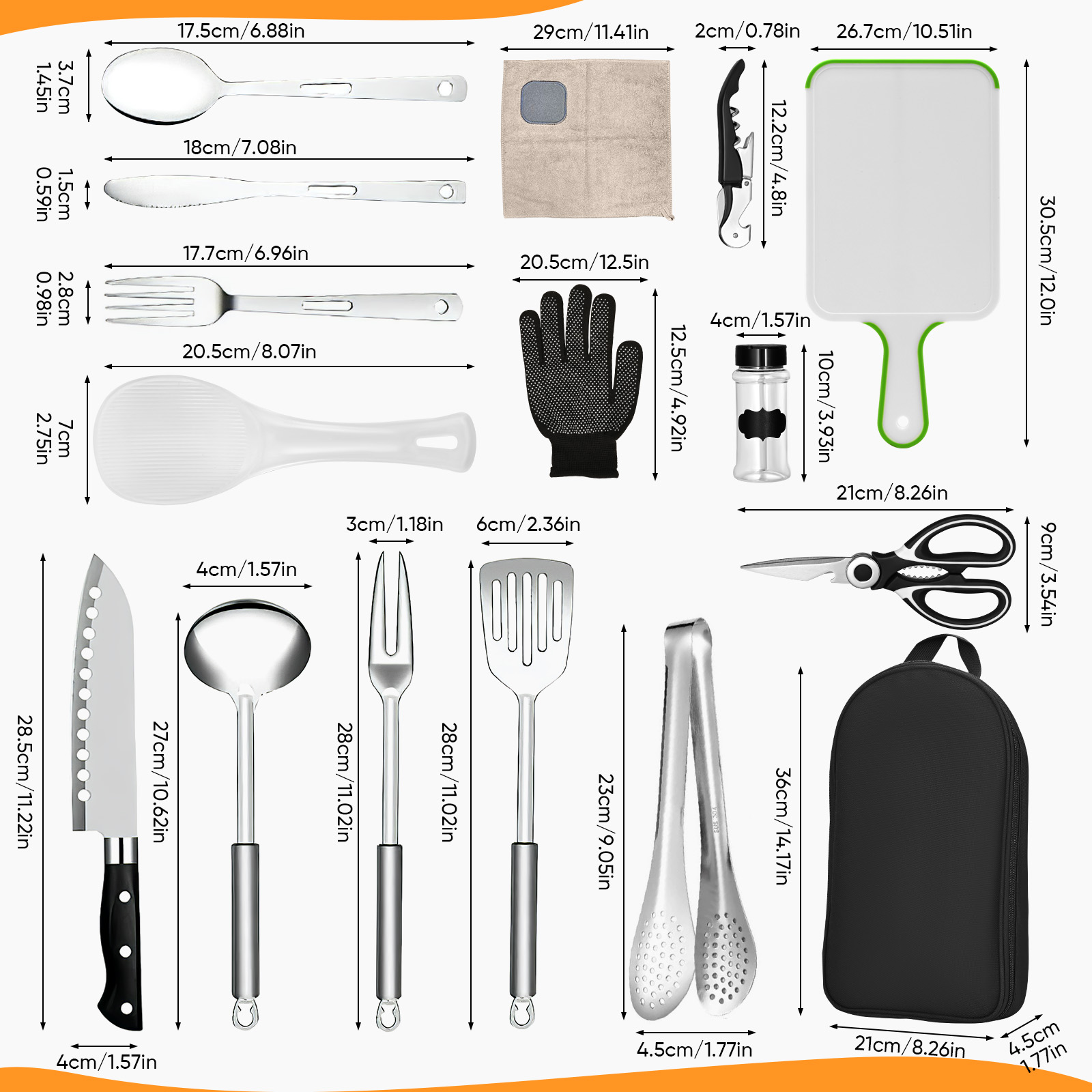 16 Piece Camping Cooking Utens - Camping Cooking Must Haves 评论和价格