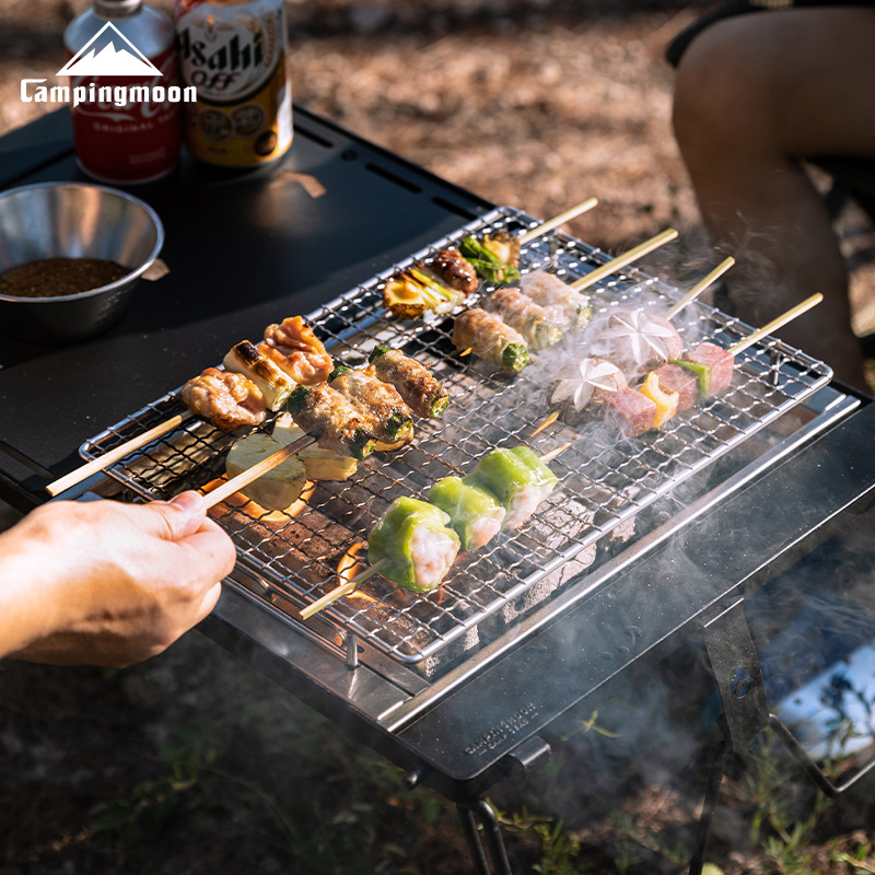 CAMPINGMOON UG-1 IGT Carbon Gr - Camping Cooking Table With Windshield 评论和价格