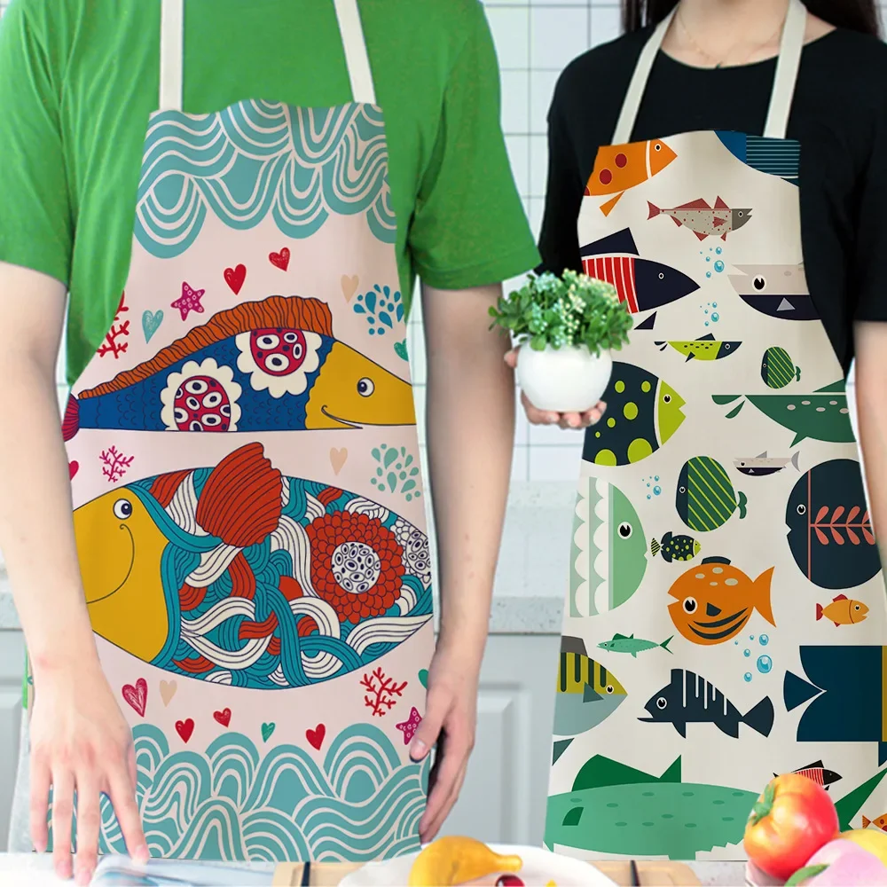 Women Men Kitchen Aprons House - Camping Cooking Apron 评论和价格