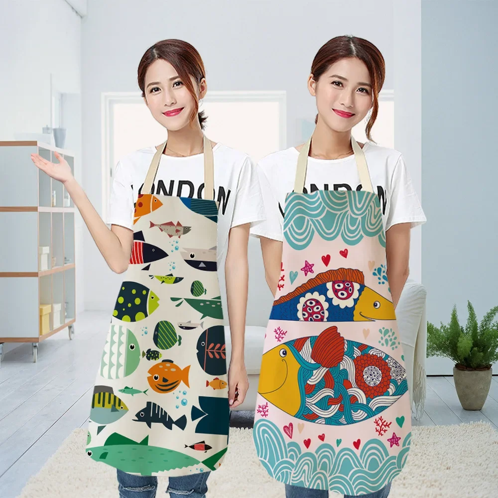 Women Men Kitchen Aprons House - Camping Cooking Apron 评论和价格