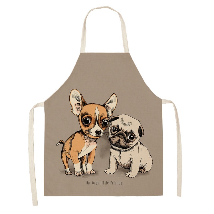 Cute Pug Dog Print Kitchen Apr - Camping Cooking Apron 评论和价格