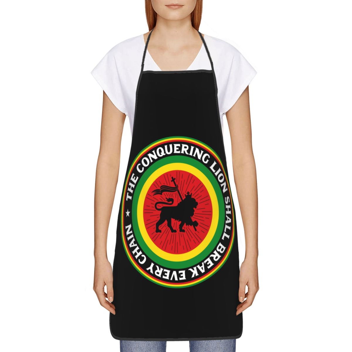 Custom Rastafari Rasta Lion Of - Camping Cooking Apron 评论和价格
