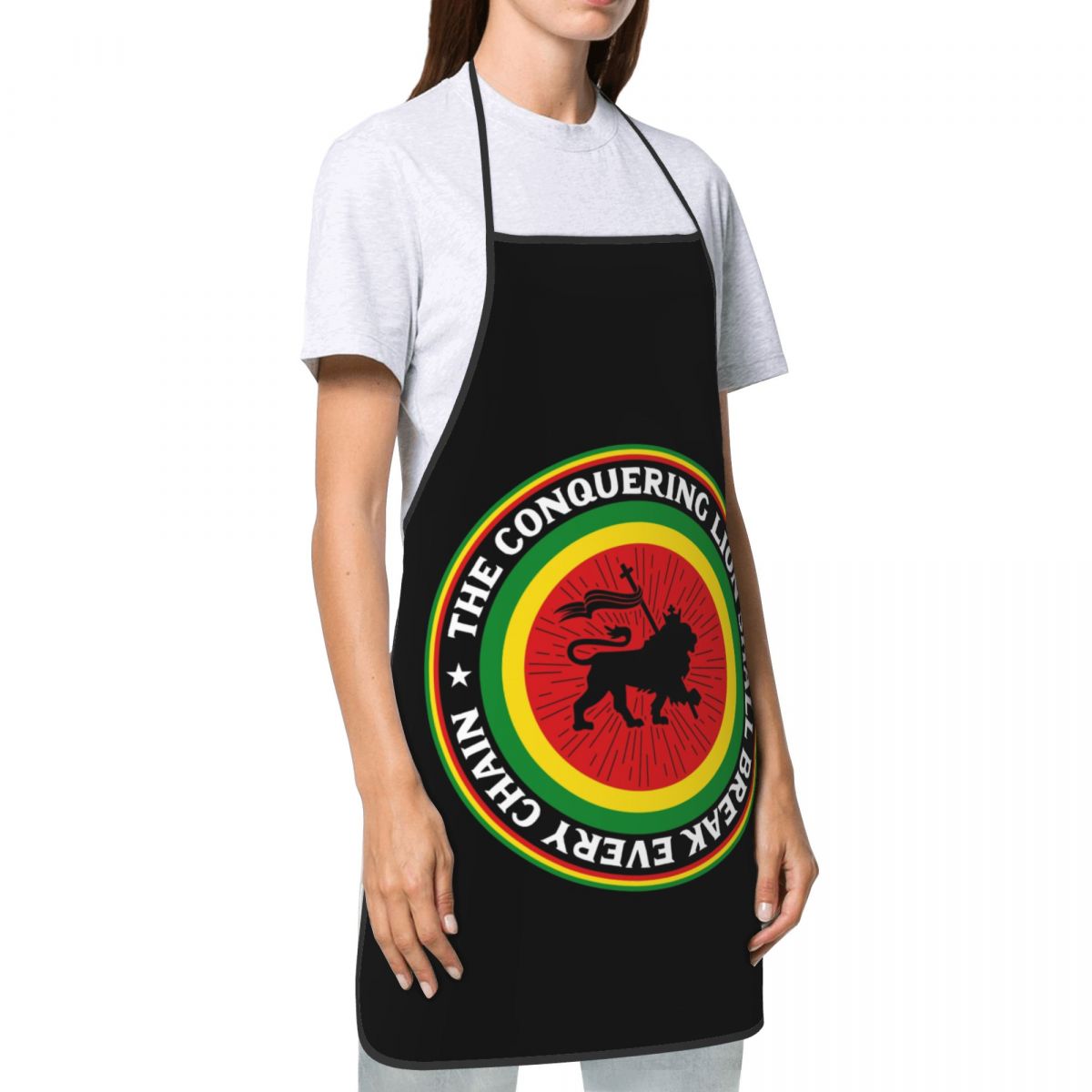 Custom Rastafari Rasta Lion Of - Camping Cooking Apron 评论和价格