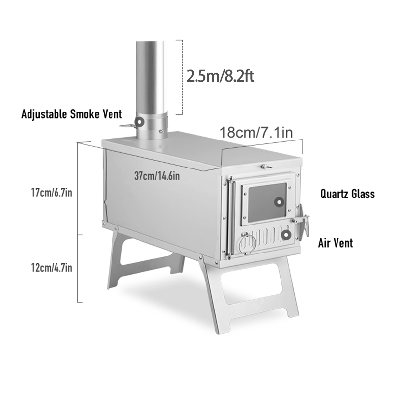 Wood Heater Stove Portable Ten - Camping Cooking Heater 评论和价格