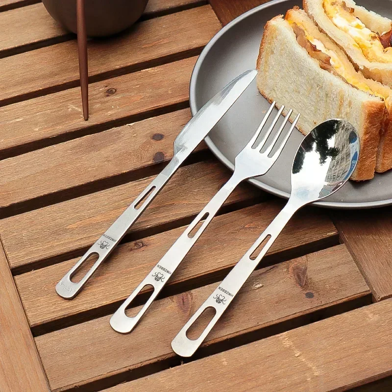 HWZBBEN Titanium Fork Spoon Kn - Camping Cooking And Eating 评论和价格