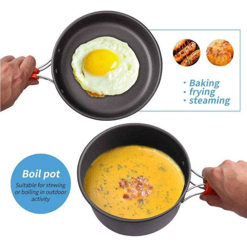Camping Cooking Set, Outdoor K - Camping Cooking Utensil Bag 评论和价格