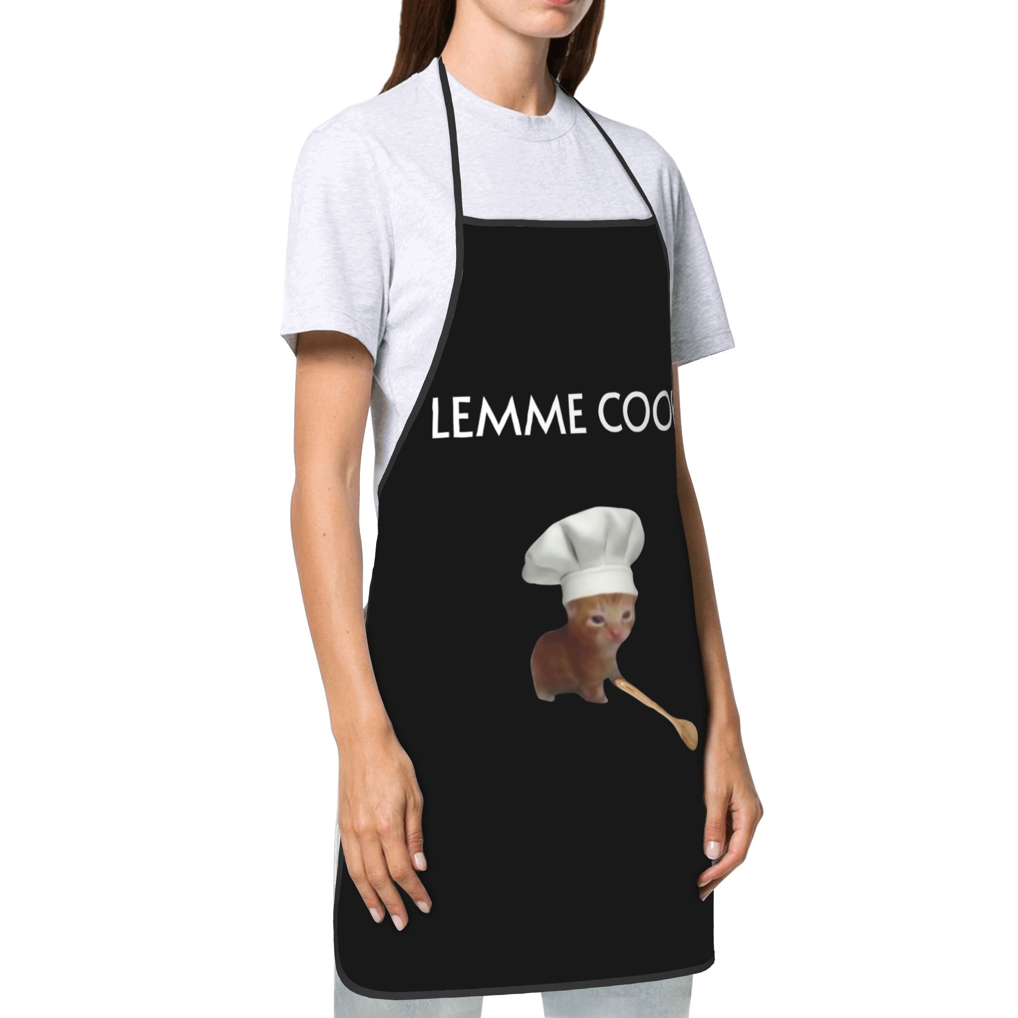 Chef Cat Kitten Meme Lemme Coo - Camping Cooking Apron 评论和价格
