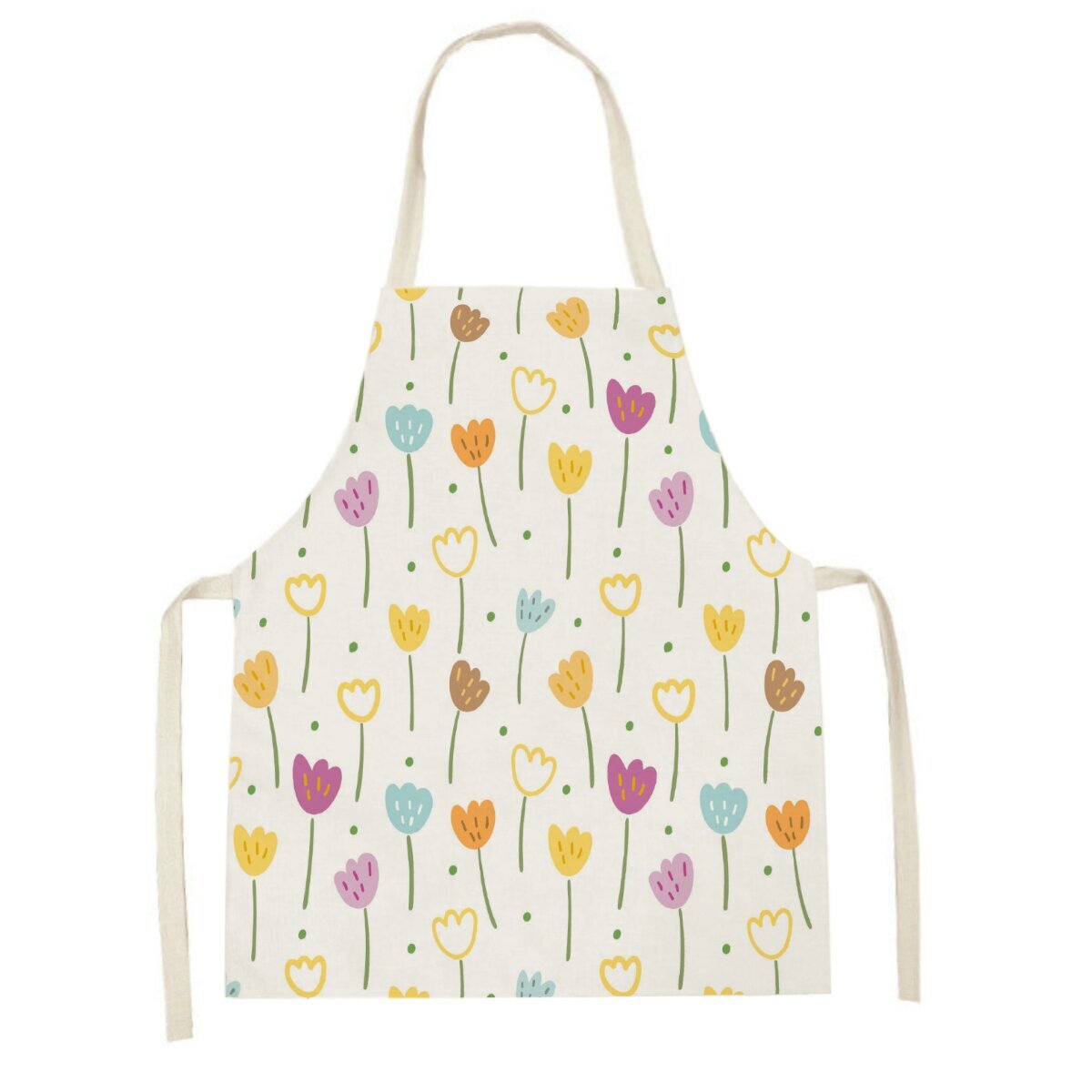 Pink tulip kitchen apron Clean - Camping Cooking Apron 评论和价格