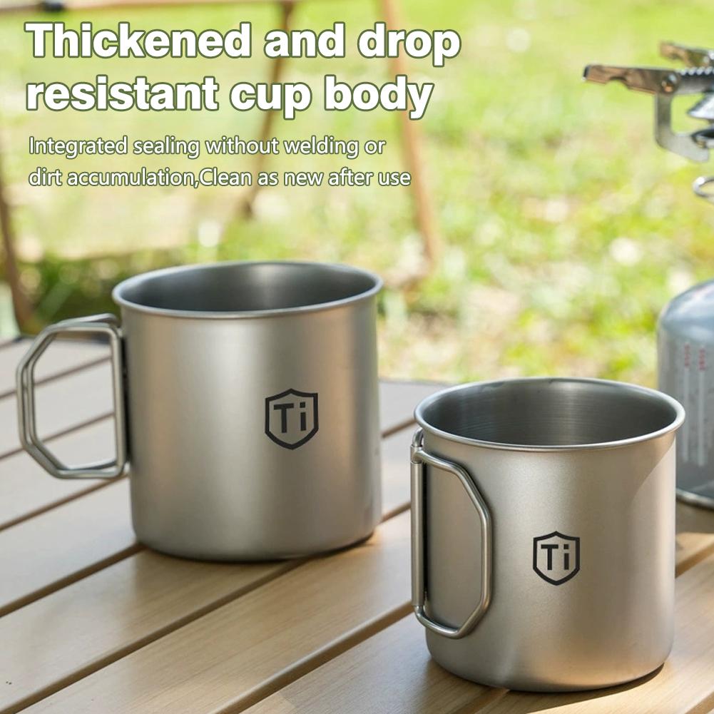 Camping Mug Titanium Cup Touri - Camping Cooking And Dining Set 评论和价格