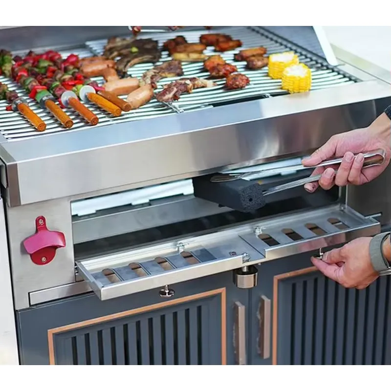 Portable Charcoal BBQ Grill Wa - Camping Cooking Grate 评论和价格