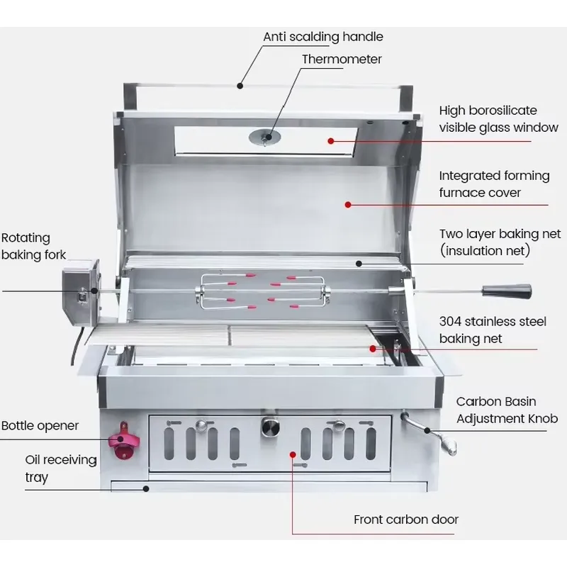 Portable Charcoal BBQ Grill Wa - Camping Cooking Grate 评论和价格