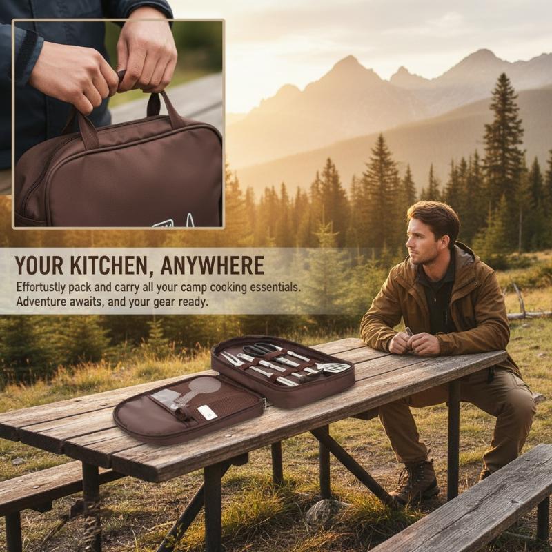 Outdoor Cooking Bag Camping St - Camping Cooking Utensil Bag 评论和价格
