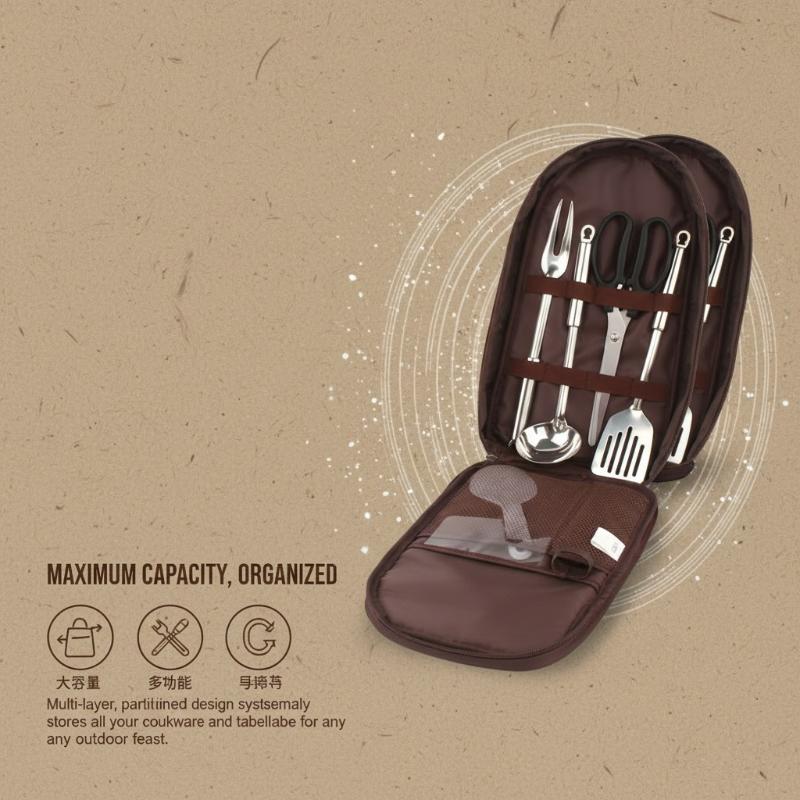 Outdoor Cooking Bag Camping St - Camping Cooking Utensil Bag 评论和价格