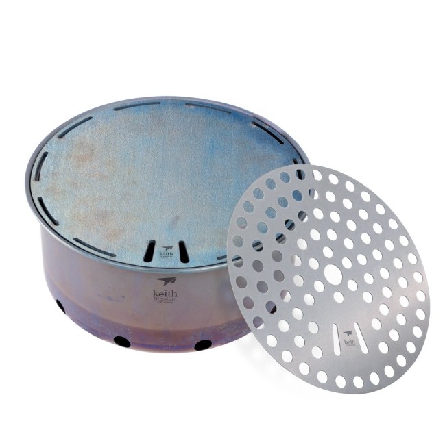 Outdoor Titanium Portable Flat - Camping Cooking Table With Windshield 评论和价格