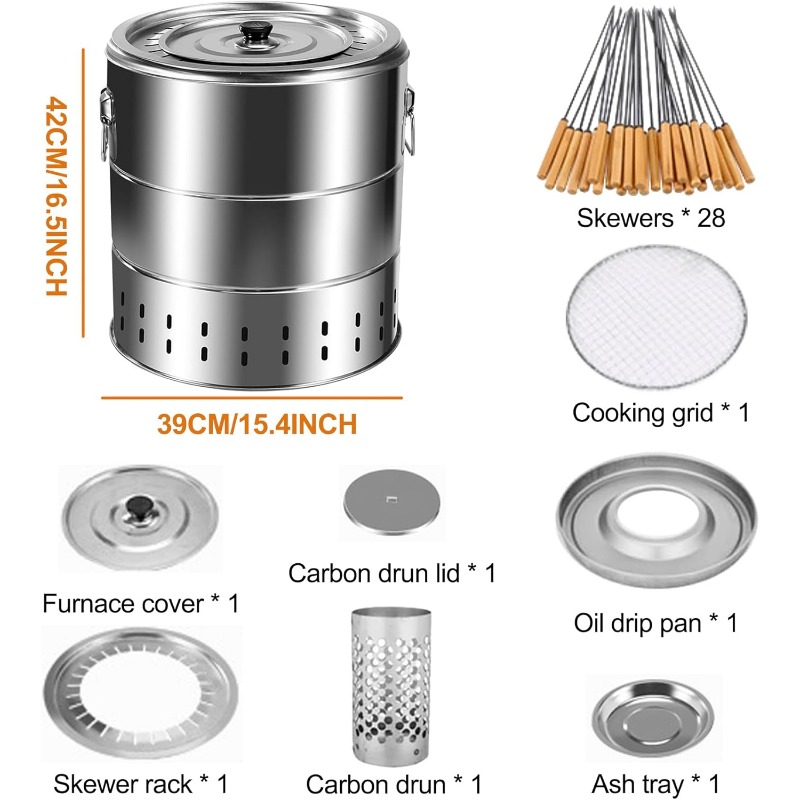 Stainless Steel Wrap-around Gr - Camping Cooking Grate 评论和价格