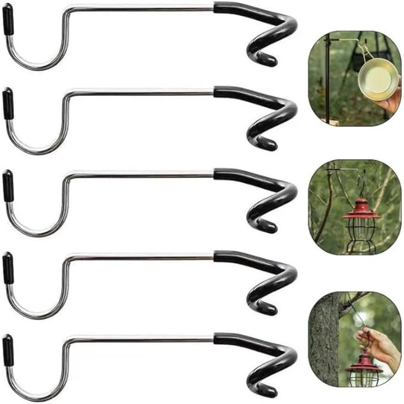 1-10PCS Camping Tent S Hook St - Camping Cooking Hanger 评论和价格