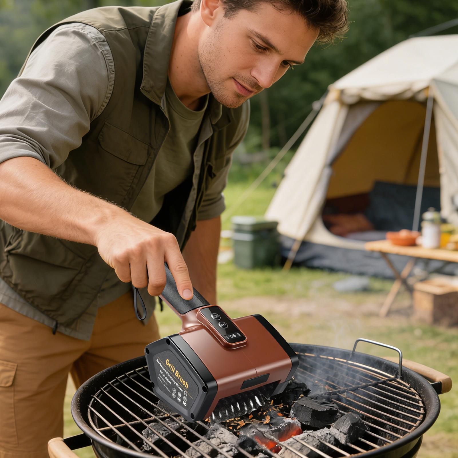 Automatic Grill Cleaner 3000mA - Camping Cooking Grate 评论和价格