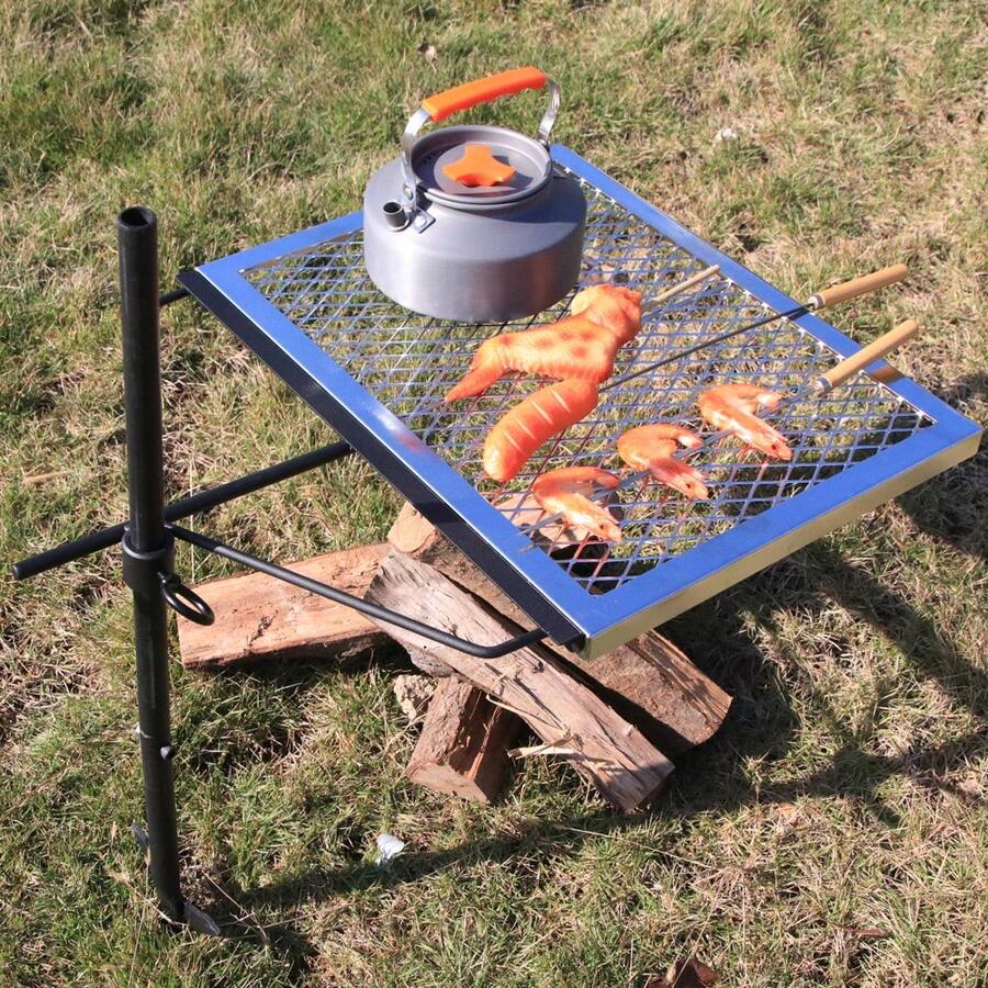 360 ° Adjustable Rotating Camp - Camping Cooking Without Fire 评论和价格