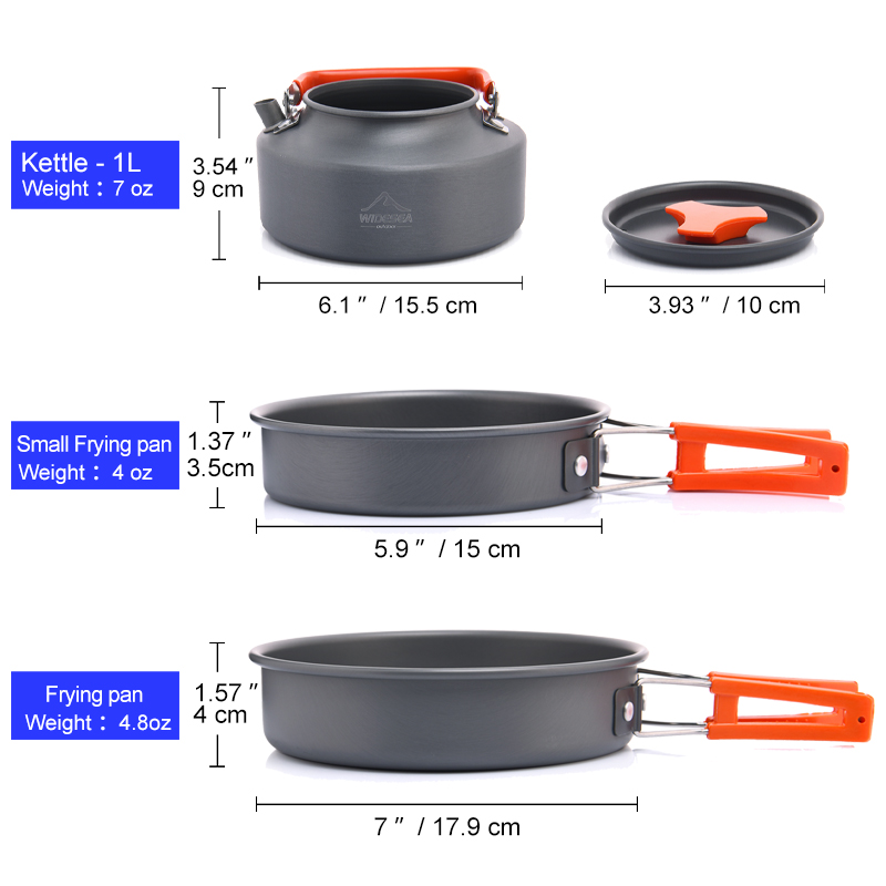 Widesea Camping Outdoor Cookwa - Camping Cooking And Dining Set 评论和价格