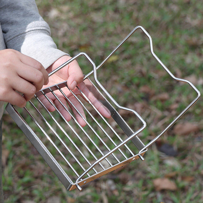 Portable Stainless Steel Stove - Camping Cooking Grate 评论和价格