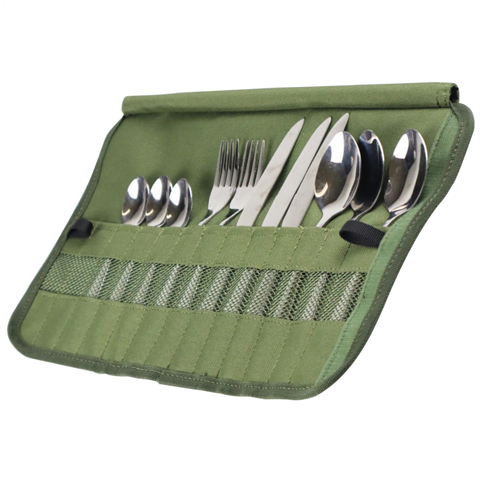 Camping Tableware Roll Bag Cam - Camping Cooking Utensil Bag 评论和价格