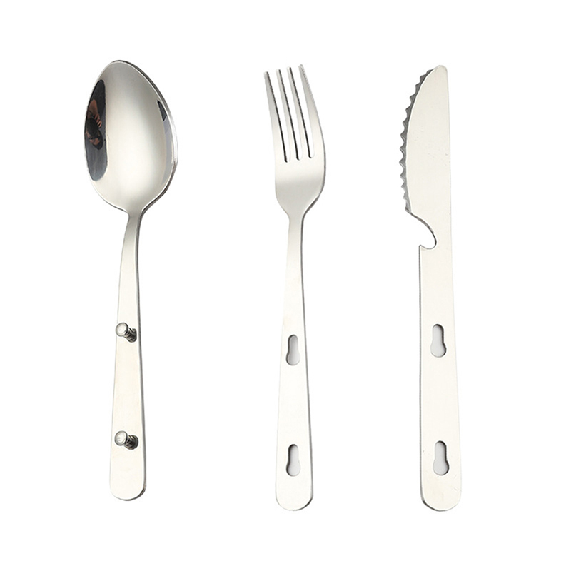 3pcs/set Portable Stainless St - Camping Cooking And Dining Set 评论和价格