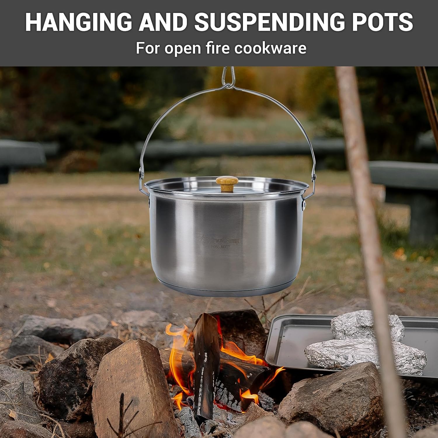 304 Stainless Steel Camping Co - Camping Cooking Set With Bag 评论和价格
