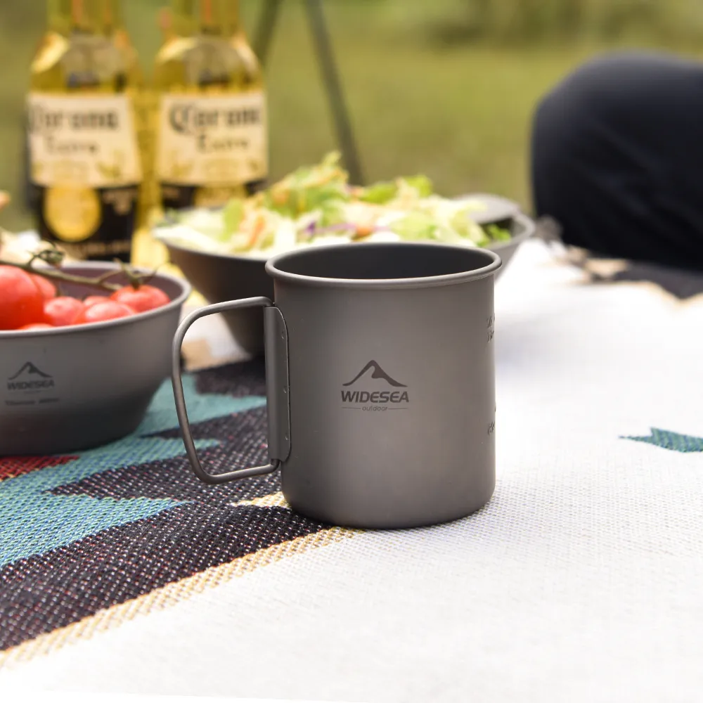 Widesea Camping Mug Titanium C - Camping Cooking And Dining Set 评论和价格