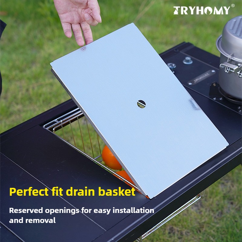 One Unit Drain Basket Cover 3  - Camp Cutting Board 评论和价格