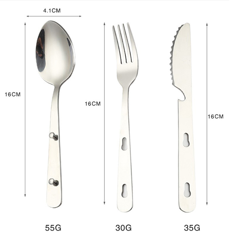3pcs/set Portable Camping Cook - Camping Cooking And Dining Set 评论和价格