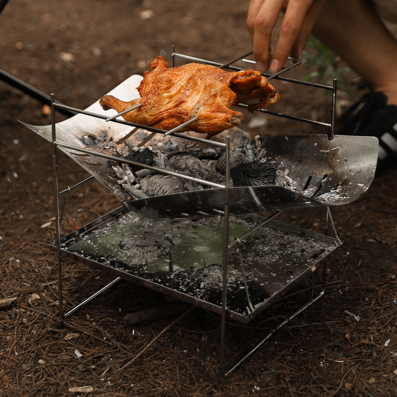 Wood Burning Camping Stove Por - Camping Cooking Grate 评论和价格
