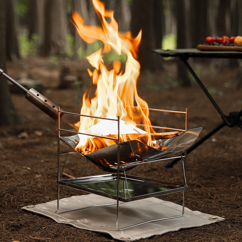 Wood Burning Camping Stove Por - Camping Cooking Grate 评论和价格